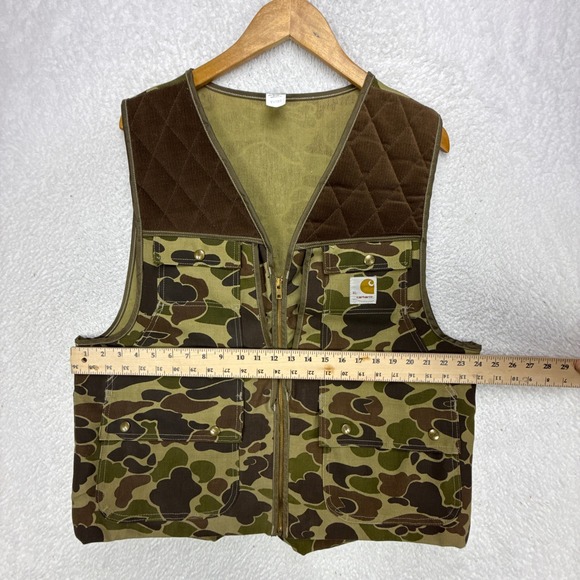 Vintage Carhartt Hunting‎ Vest Mens XL VU103 CMO Camo EUC - Picture 5 of 12